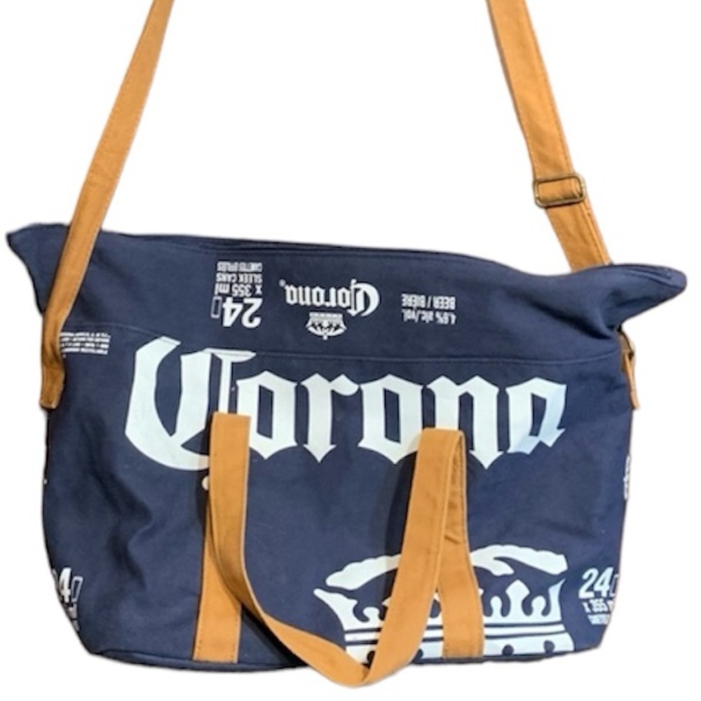 Beer tote. Canvas shoulder bag